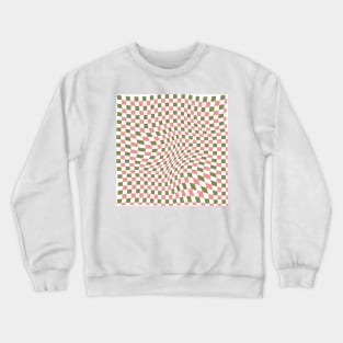 Pink and Green Checkers Crewneck Sweatshirt